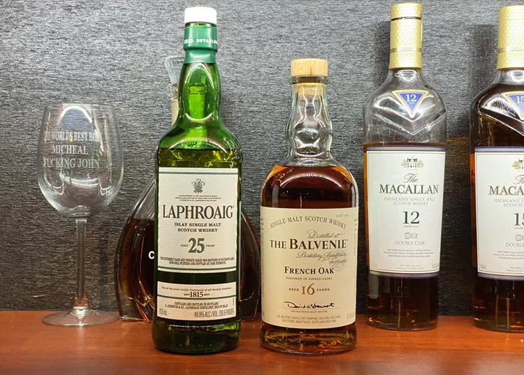 Balvenie 16-Year-Old French Oak and Laphroaig 25-Year-Old Scotch